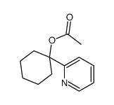 1-(pyridin-2-yl)cyclohexyl acetate结构式