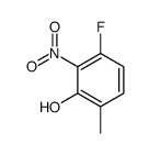 3-fluoro-6-methyl-2-nitrophenol structure