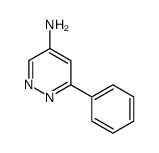 6-苯基哒嗪-4-胺结构式