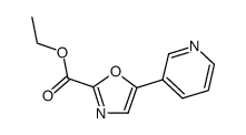 5-Pyridin-3-yl-oxazole-2-carboxylic acid ethyl ester Structure