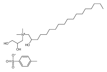 (2,3-dihydroxypropyl)(2-hydroxyoctadecyl)dimethylammonium toluene-p-sulphonate结构式