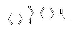 4-ethylamino-benzoic acid anilide结构式