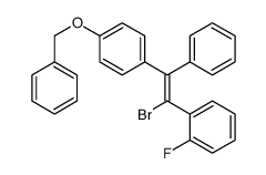 1-[(Z)-2-bromo-2-(2-fluorophenyl)-1-phenylethenyl]-4-phenylmethoxybenzene结构式