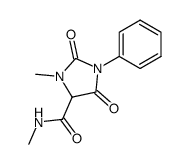 3-methyl-2,5-dioxo-1-phenyl-imidazolidine-4-carboxylic acid methylamide结构式