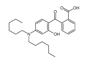 2-[4-(dihexylamino)-2-hydroxybenzoyl]benzoic acid Structure