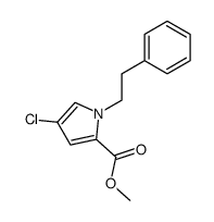 methyl 4-chloro-1-phenethyl-1H-pyrrole-2-carboxylate Structure