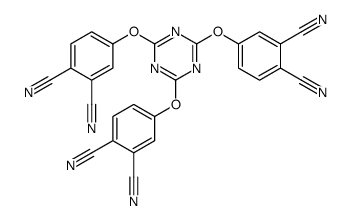 4-[[4,6-bis(3,4-dicyanophenoxy)-1,3,5-triazin-2-yl]oxy]benzene-1,2-dicarbonitrile Structure