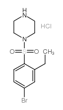 4-(4-溴-2-乙基-苯磺酰基)-哌嗪盐酸盐图片