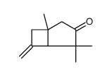 Bicyclo[3.2.0]heptan-3-one, 1,4,4-trimethyl-6-methylene结构式