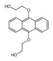 2-[10-(2-hydroxyethoxy)anthracen-9-yl]oxyethanol Structure