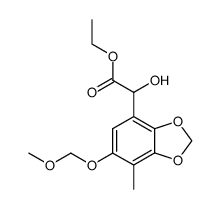 ethyl 2-hydroxy-2-(6-(methoxymethoxy)-7-methylbenzo[d][1,3]dioxol-4-yl)acetate Structure