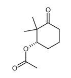 (S)-(+)-3-acetoxy-2,2-dimethylcyclohexan-1-one结构式