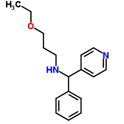 3-Ethoxy-N-[phenyl(4-pyridinyl)methyl]-1-propanamine Structure