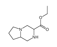 ethyl 1,2,3,4,6,7,8,8a-octahydropyrrolo[1,2-a]pyrazine-3-carboxylate结构式