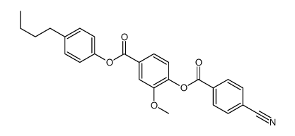 (4-butylphenyl) 4-(4-cyanobenzoyl)oxy-3-methoxybenzoate Structure