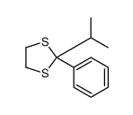 2-phenyl-2-propan-2-yl-1,3-dithiolane结构式