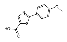 2-(4-Methoxy-phenyl)-thiazole-5-carboxylic acid structure