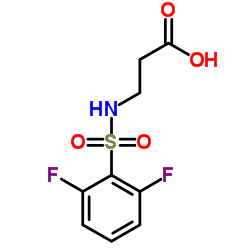 N-[(2,6-Difluorophenyl)sulfonyl]-β-alanine结构式