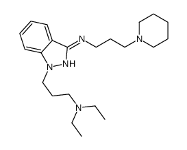 1-[3-(diethylamino)propyl]-N-(3-piperidin-1-ylpropyl)indazol-3-amine结构式