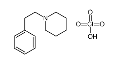 perchloric acid,1-(2-phenylethyl)piperidine结构式