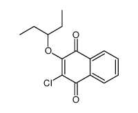 2-chloro-3-pentan-3-yloxynaphthalene-1,4-dione Structure