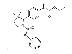 2-(4-Ethoxycarbonylamino-phenyl)-1,1-dimethyl-3-phenylcarbamoyl-imidazolidin-1-ium; iodide Structure