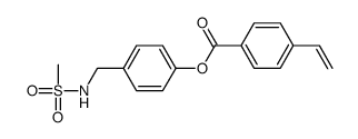 [4-(methanesulfonamidomethyl)phenyl] 4-ethenylbenzoate结构式