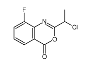 2-(1-chloroethyl)-8-fluoro-3,1-benzoxazin-4-one结构式