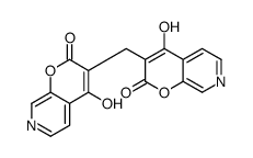 4-hydroxy-3-[(4-hydroxy-2-oxopyrano[2,3-c]pyridin-3-yl)methyl]pyrano[2,3-c]pyridin-2-one Structure