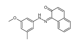 1-[(3-methoxy-5-methylphenyl)hydrazinylidene]naphthalen-2-one结构式