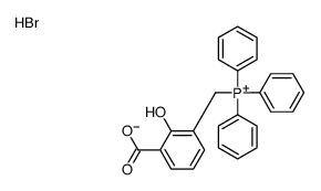 (3-carboxy-2-hydroxyphenyl)methyl-triphenylphosphanium,bromide Structure