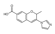3-imidazol-1-yl-2-methyl-2H-chromene-7-carboxylic acid Structure