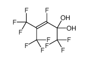 1,1,1,3,5,5,5-heptafluoro-4-(trifluoromethyl)pent-3-ene-2,2-diol结构式