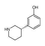 (S)-3-Piperidin-3-yl-phenol Structure