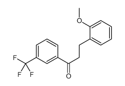 3-(2-METHOXYPHENYL)-3'-TRIFLUOROMETHYLPROPIOPHENONE Structure