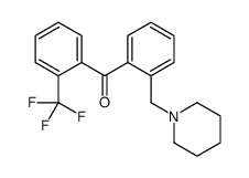 2-PIPERIDINOMETHYL-2'-TRIFLUOROMETHYLBENZOPHENONE结构式