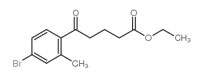 ETHYL 5-(4-BROMO-2-METHYLPHENYL)-5-OXOVALERATE结构式