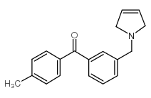 4'-METHYL-3-(3-PYRROLINOMETHYL) BENZOPHENONE结构式