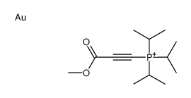 gold,(3-methoxy-3-oxoprop-1-ynyl)-tri(propan-2-yl)phosphanium Structure