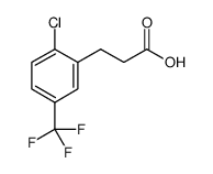 Benzenepropanoic acid, 2-chloro-5-(trifluoromethyl) Structure
