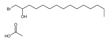 acetic acid,1-bromopentadecan-2-ol结构式