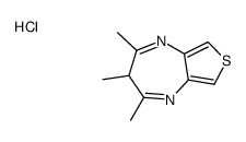 2,3,4-trimethyl-3H-thieno[3,4-b][1,4]diazepine,hydrochloride结构式
