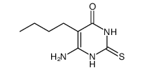 4(1H)-Pyrimidinone, 6-amino-5-butyl-2,3-dihydro-2-thioxo结构式