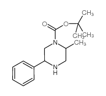 tert-butyl 2-methyl-5-phenylpiperazine-1-carboxylate Structure