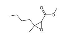 methyl 3-butyl-3-methyloxirane-2-carboxylate结构式