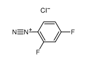 2,4-Difluor-benzoldiazonium-chlorid Structure