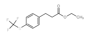 ethyl 3-[4-(trifluoromethylsulfanyl)phenyl]propanoate Structure