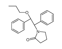 1-[(1R,2S)-1,2-diphenyl-2-propoxyethyl]pyrrolidin-2-one结构式