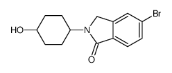 5-bromo-2-(4-hydroxycyclohexyl)-3H-isoindol-1-one结构式