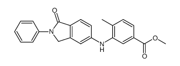 methyl 4-methyl-3-(1-oxo-2-phenyl-2,3-dihydroisoindol-5-ylamino)benzoate结构式